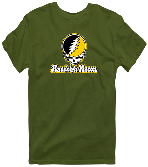 Randolph-Macon Stealie Premium Unisex T-Shirt — Design: Randolph-Macon College — Military Green