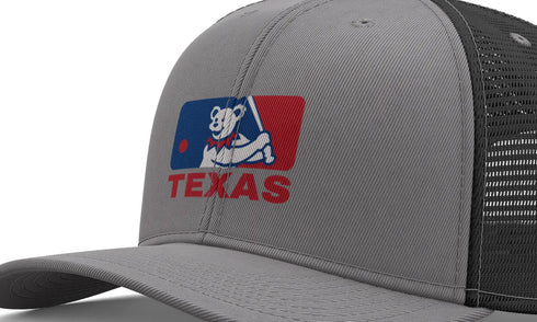 Grateful Dead - Texas Rangers Dancing Bear Logo Grateful Dead Trucker Cap - StealieShop