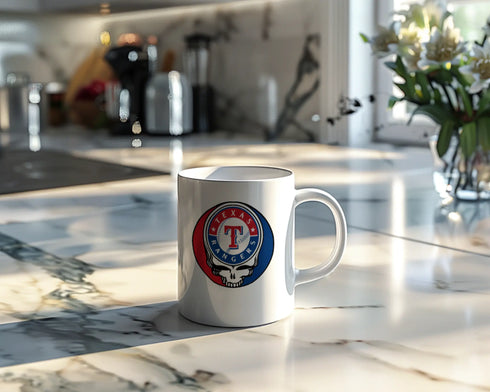 Grateful Dead - Texas Rangers Stealie 15 Ounce Coffee Mug - StealieShop