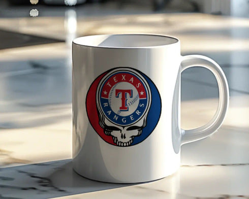 Grateful Dead - Texas Rangers Stealie 15 Ounce Coffee Mug - StealieShop