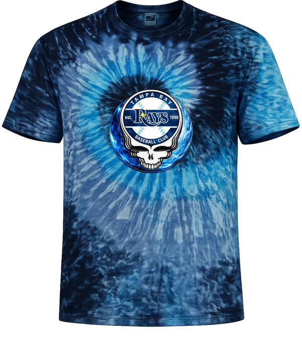 Tampa Bay Rays Crystal Stealie Stealie Tie-Dye T-Shirt