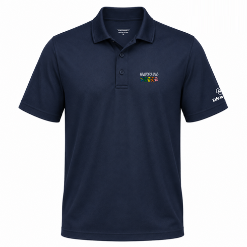 Grateful Dad Premium Stealie Performance Polo