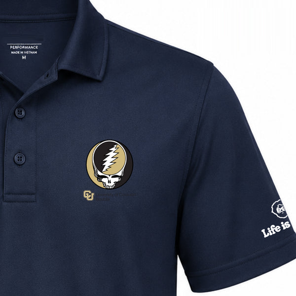 University of Colorado Premium Stealie Performance Polo