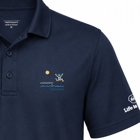 Lake Life Jerry - Life is dead.® Premium Stealie Performance Polo