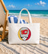 Calgary Flames Stealie Canvas Tote Bag