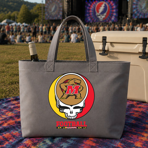 University of Maryland Football Stealie Canvas Tote Bag