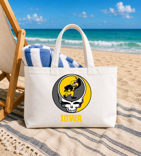 University of Iowa Stealie Canvas Tote Bag
