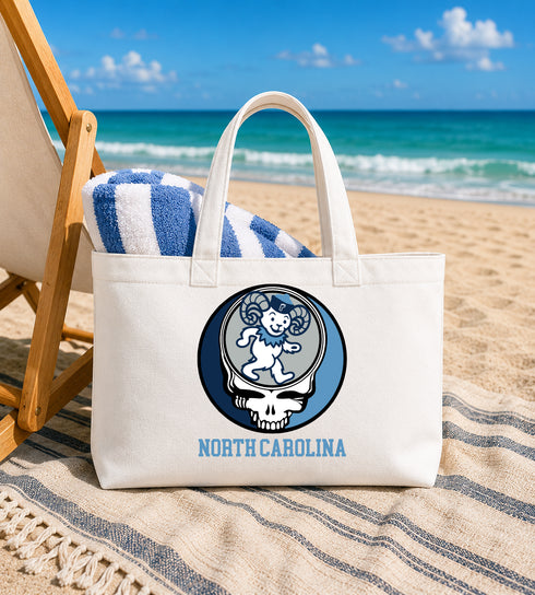 UNC Dancing Ram Stealie Stealie Canvas Tote Bag