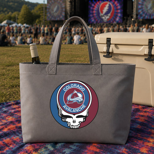 Colorado Avalanche Stealie Canvas Tote Bag