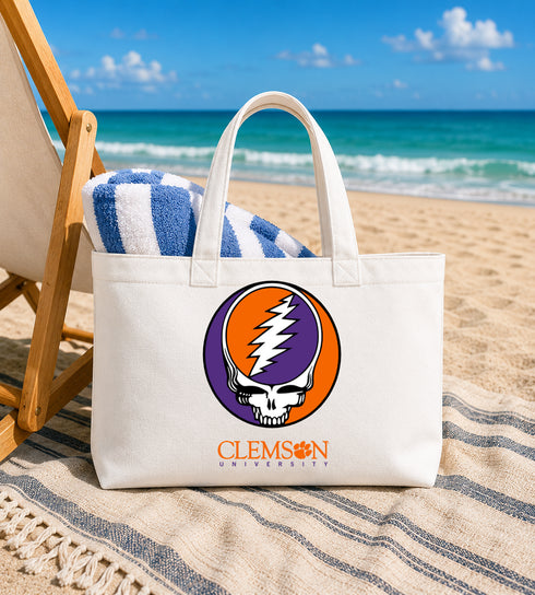 Clemson University Stealie Canvas Tote Bag