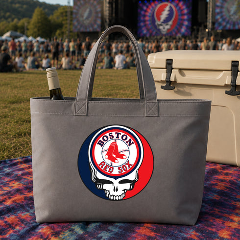 Boston Red Sox Stealie Canvas Tote Bag