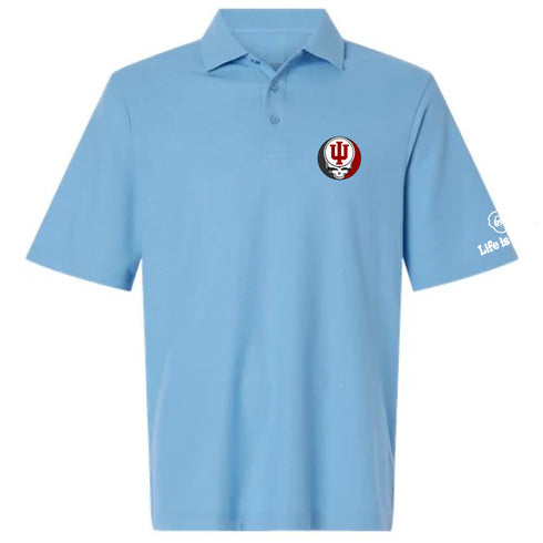 University of Indiana Premium Stealie Performance Polo