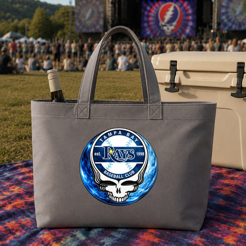 Tampa Bay Rays Crystal Stealie Canvas Tote Bag