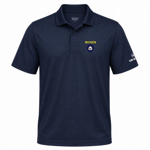 Michigan Jerry - Life is dead.® Premium Stealie Performance Polo