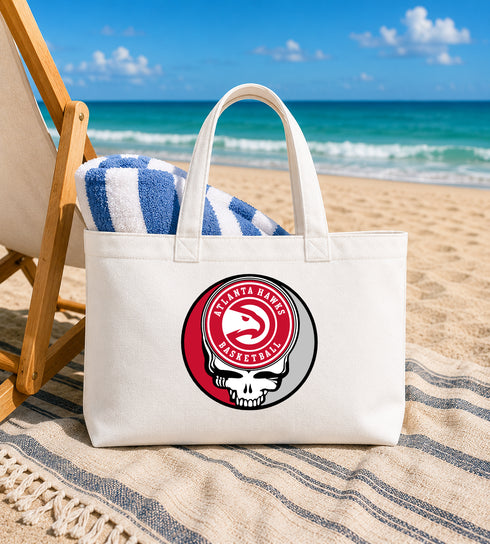 Atlanta Hawks Stealie Canvas Tote Bag