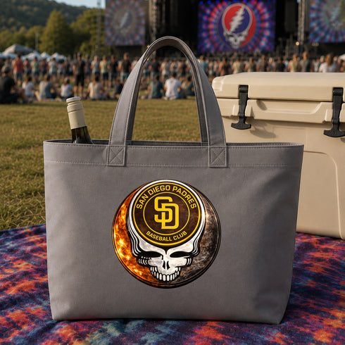 San Diego Padres Crystal Stealie Canvas Tote Bag