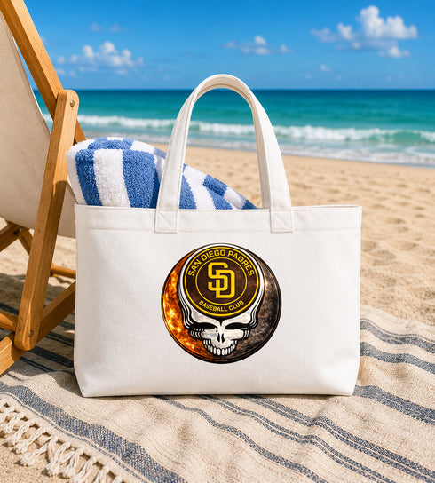 San Diego Padres Crystal Stealie Canvas Tote Bag