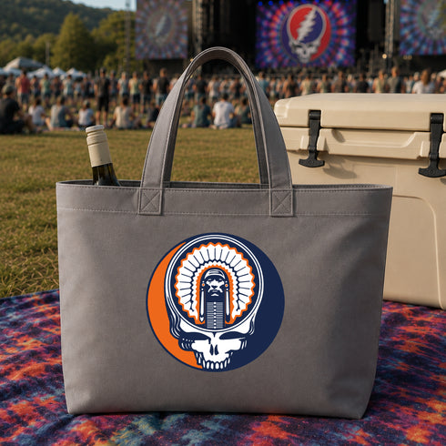 Chief Illiniwek Stealie Canvas Tote Bag