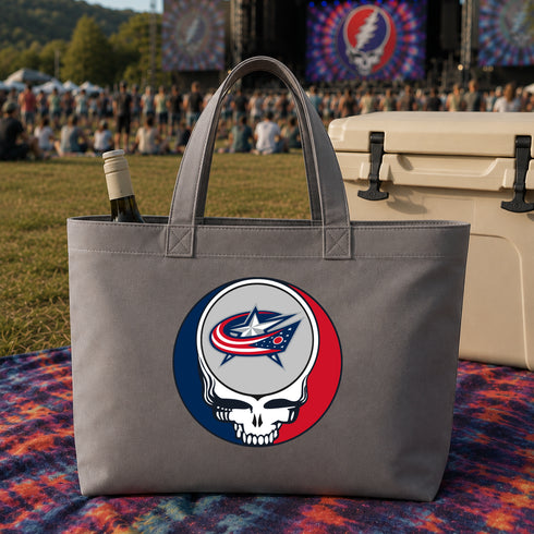 Columbus Blue Jackets Stealie Canvas Tote Bag