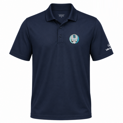 Seattle Kraken Premium Stealie Performance Polo