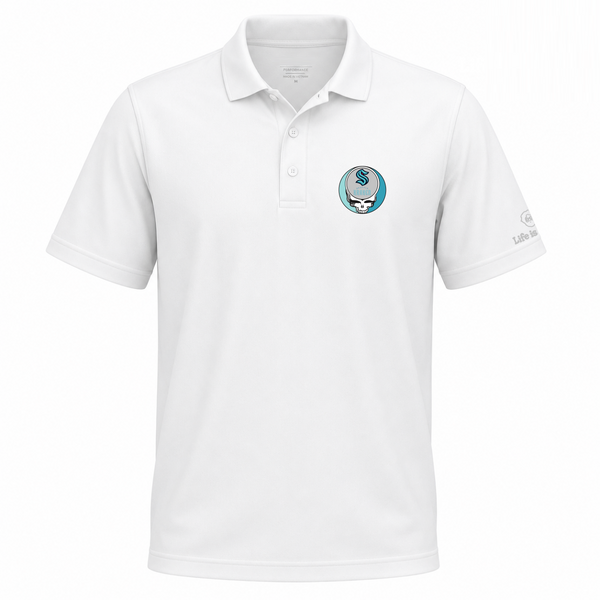 Seattle Kraken Premium Stealie Performance Polo
