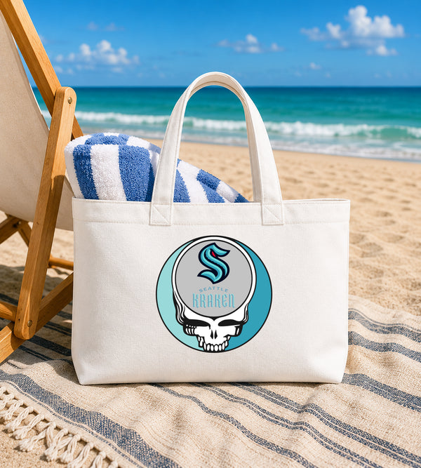 Seattle Kraken Stealie Canvas Tote Bag