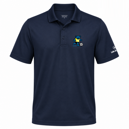 Futbol Bear - Life is dead.® Premium Stealie Performance Polo