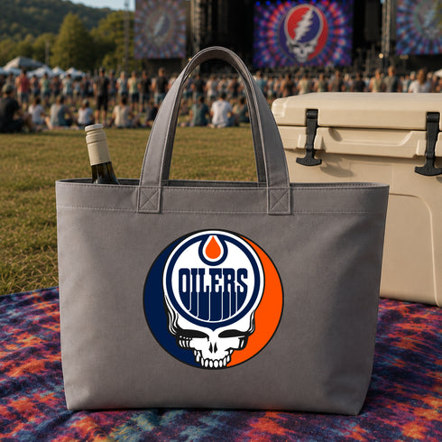 Edmonton Oilers Stealie Canvas Tote Bag