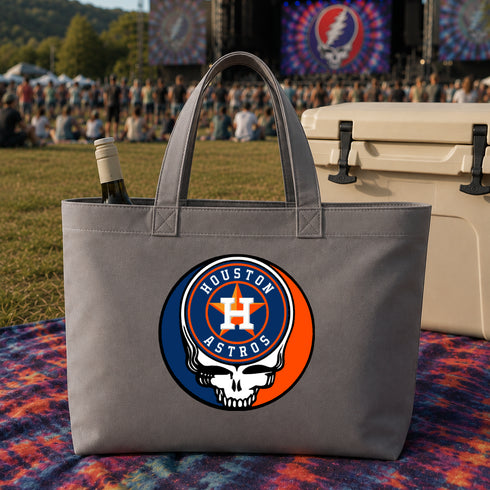 Houston Astros Stealie Canvas Tote Bag
