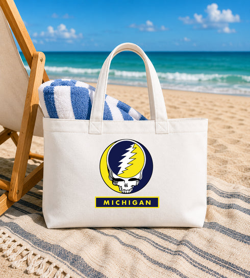 University of Michigan Stealie Canvas Tote Bag