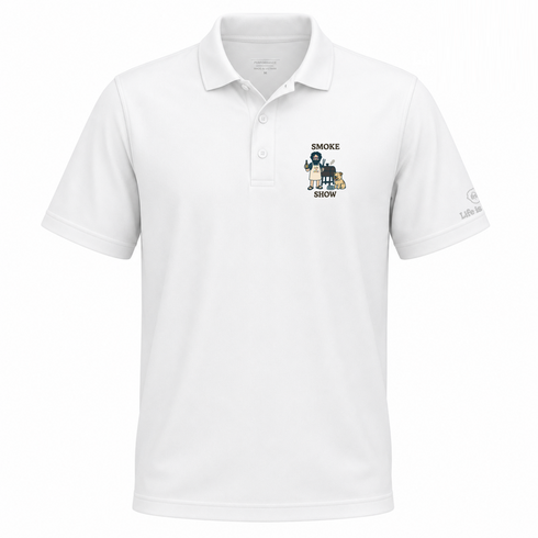 Smoke Show - Life is dead.® Premium Stealie Performance Polo