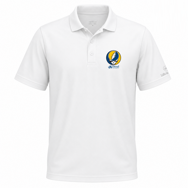 Drexel University Premium Stealie Performance Polo
