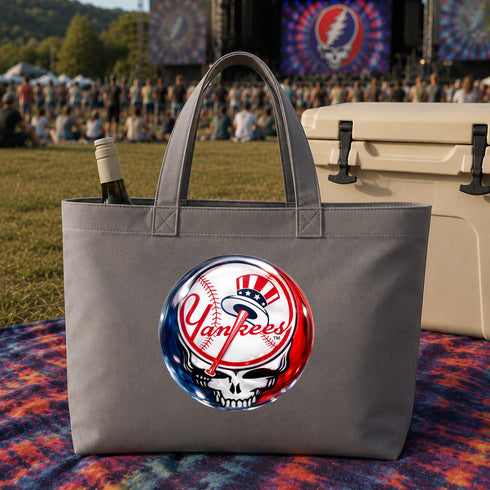 New York Yankees Crystal Stealie Canvas Tote Bag