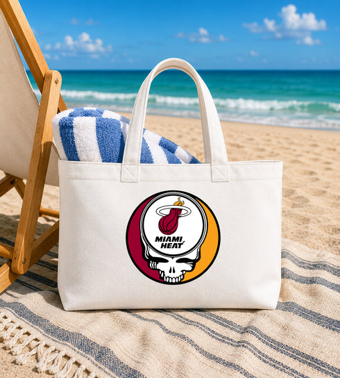 Miami Heat Stealie Canvas Tote Bag