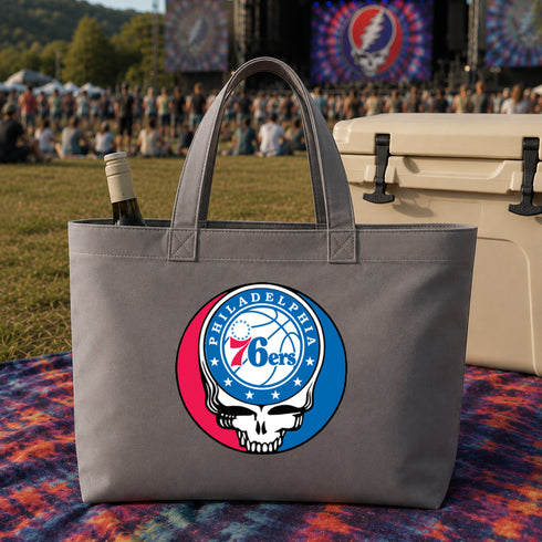 Philadelphia 76ers Stealie Canvas Tote Bag