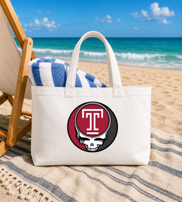 Temple University Stealie Canvas Tote Bag