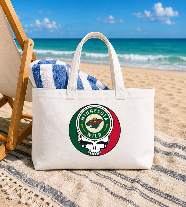 Minnesota Wild Stealie Canvas Tote Bag