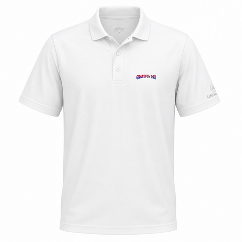 Grateful Dad Premium Stealie Performance Polo