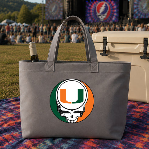 University of Miami Stealie Canvas Tote Bag