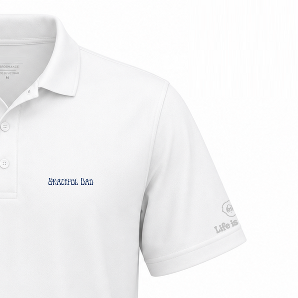 Grateful Dad Premium Stealie Performance Polo