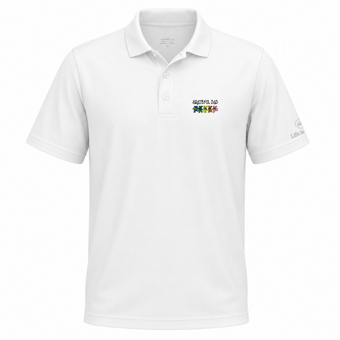 Grateful Dad Premium Stealie Performance Polo
