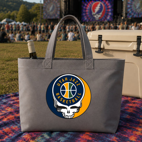 Utah Jazz Stealie Canvas Tote Bag