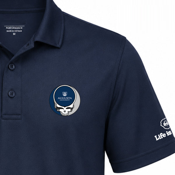 Augusta University Premium Stealie Performance Polo