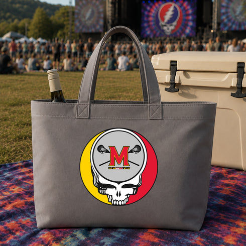University of Maryland Lacrosse Stealie Canvas Tote Bag