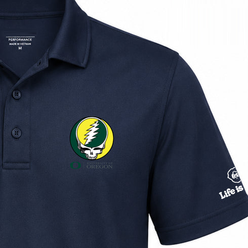 University of Oregon Premium Stealie Performance Polo