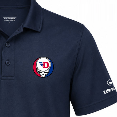 University of Dayton Premium Stealie Performance Polo