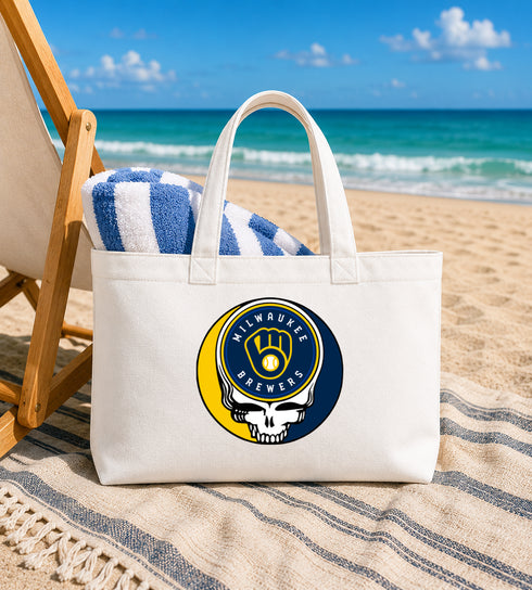 Milwaukee Brewers Stealie Canvas Tote Bag