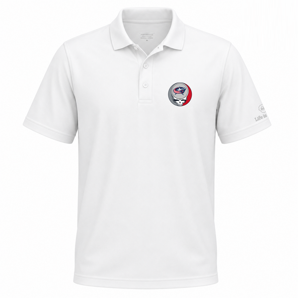 Columbus Blue Jackets Premium Stealie Performance Polo
