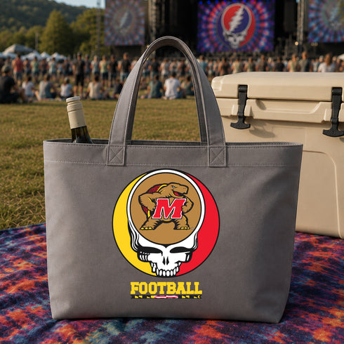 University of Maryland Football Stealie Canvas Tote Bag