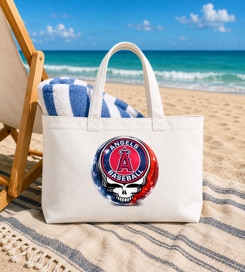 Los Angeles Angels Crystal Stealie Canvas Tote Bag
